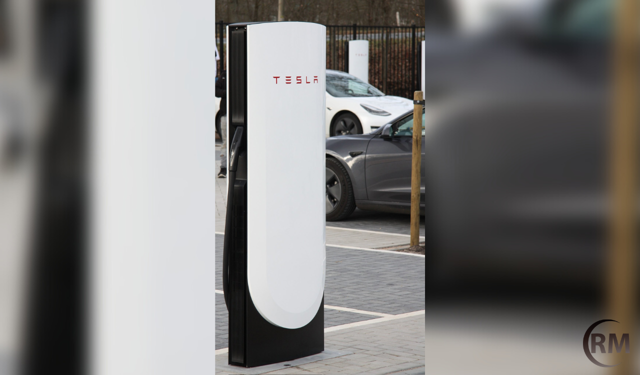 Unveiling Of The Tesla V Super Charging Station In Europe With A