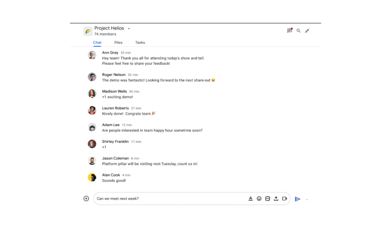 Google Chat Including Smart Compose On The Web - Real Mi Central