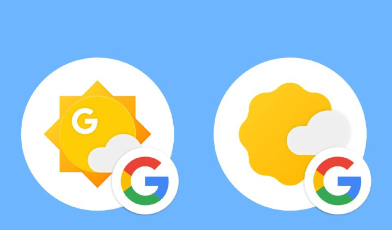 The new Google Weather icon and some more real images of the updated UI ...